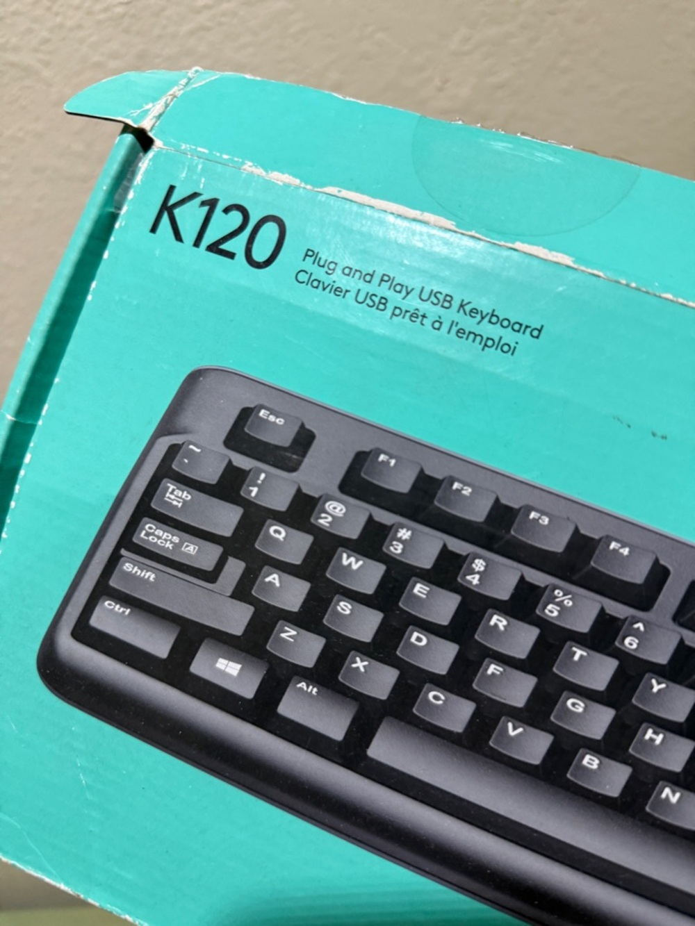 New Logitech Black Wired USB Keyboard - Reliable PC Keyboard (Black)
